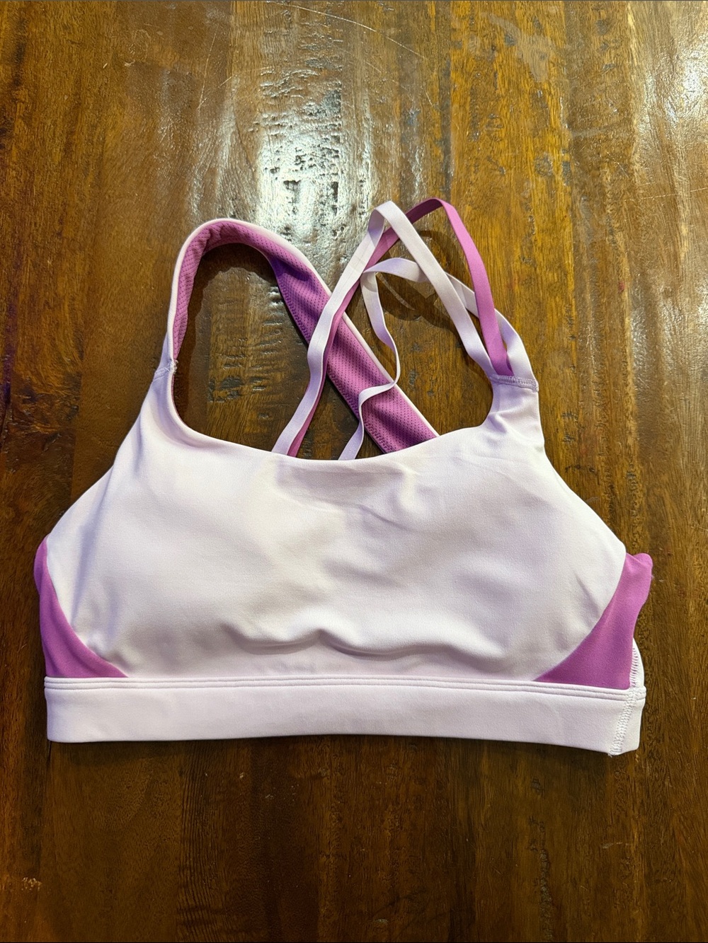 Athleta Light Pink and Magenta Strappy Sports Bra NEW WITHOUT TAGS